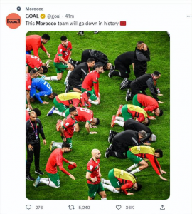 合乐运营团队推荐：摩洛哥全体下跪感谢球迷，季军战再度对话克罗地亚